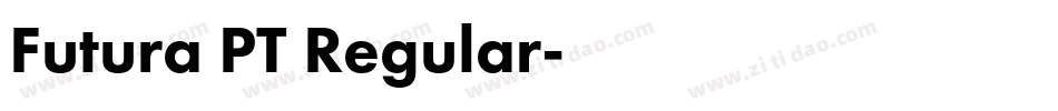 Futura PT Regular字体转换
